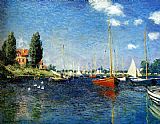 The Red Boats Argenteuil by Claude Monet